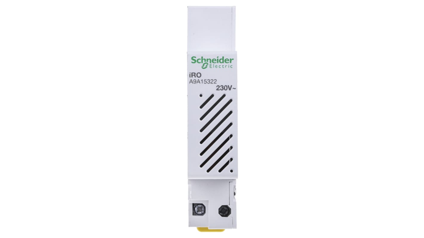 Schneider Electric DIN Rail Mount Buzzer, 230 V ac, 70dB at 1 m, AC, Single-Tone