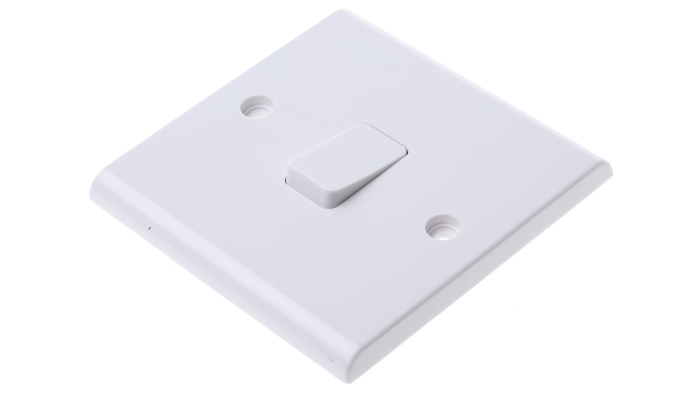 Deta White, 2 Way, 1 Gang, Slimline