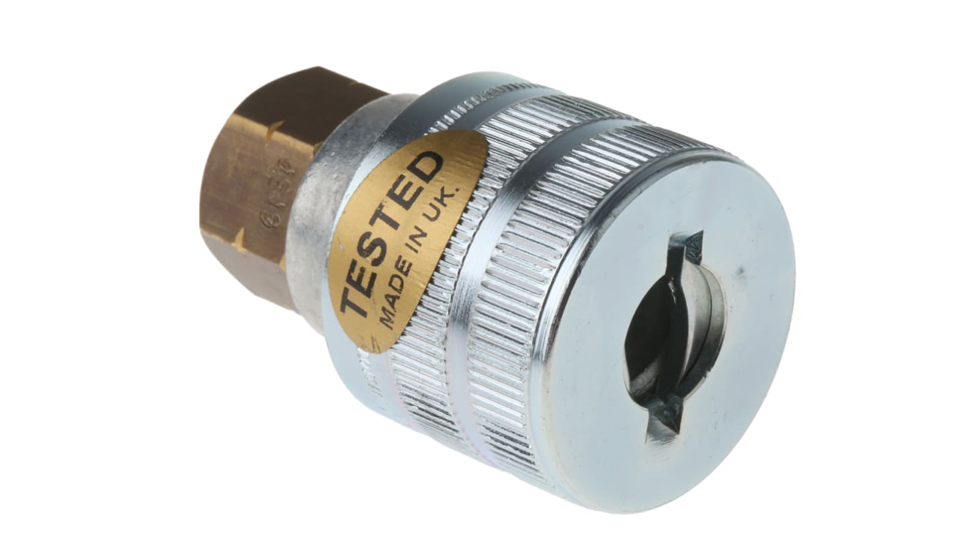 8952DL12 Parker Aluminium Female Pneumatic Quick Connect Coupling, G 1/4 Female Threaded RS