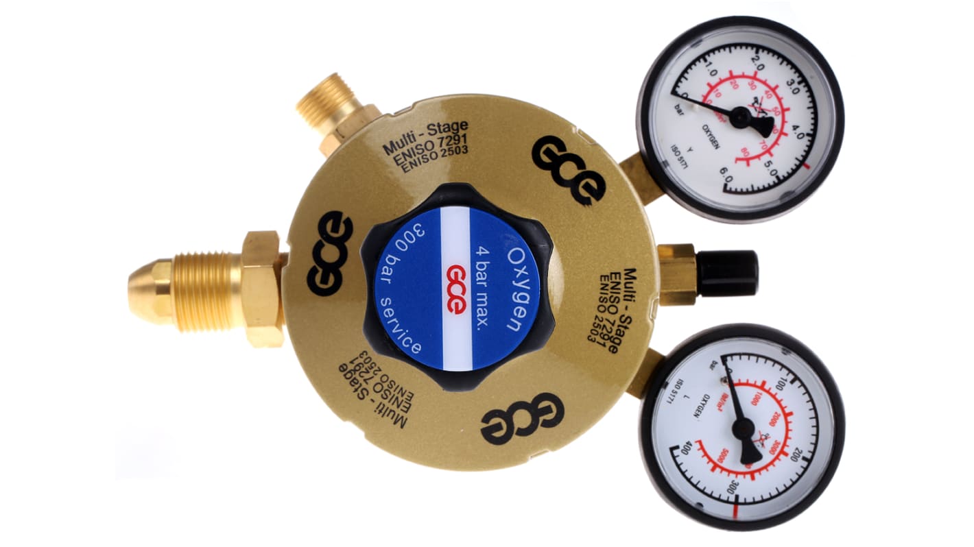 GCE Gassvejseregulator for Ilt 0-4 LPM