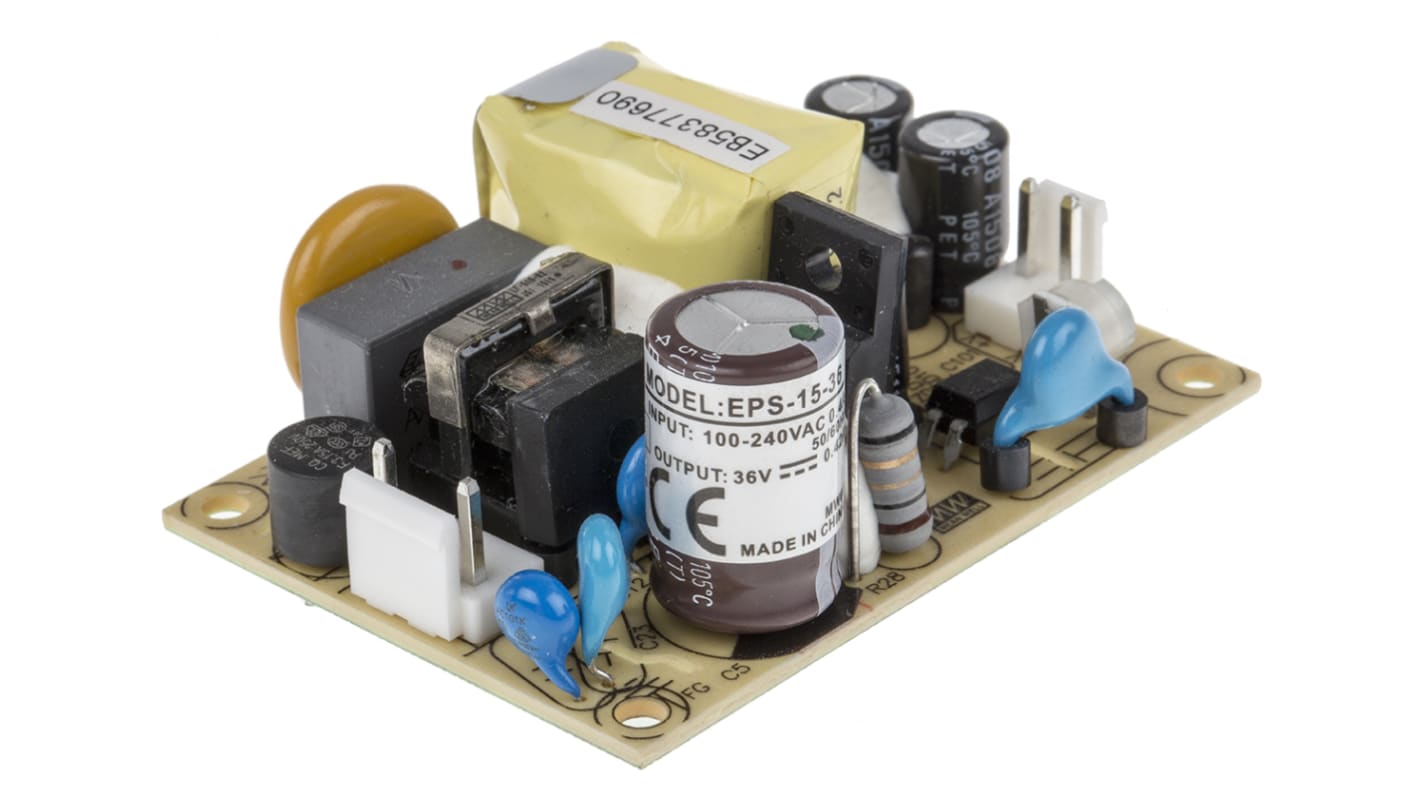 Alimentation à découpage, MEAN WELL 15W, 1 sortie à 36V c.c. 420mA