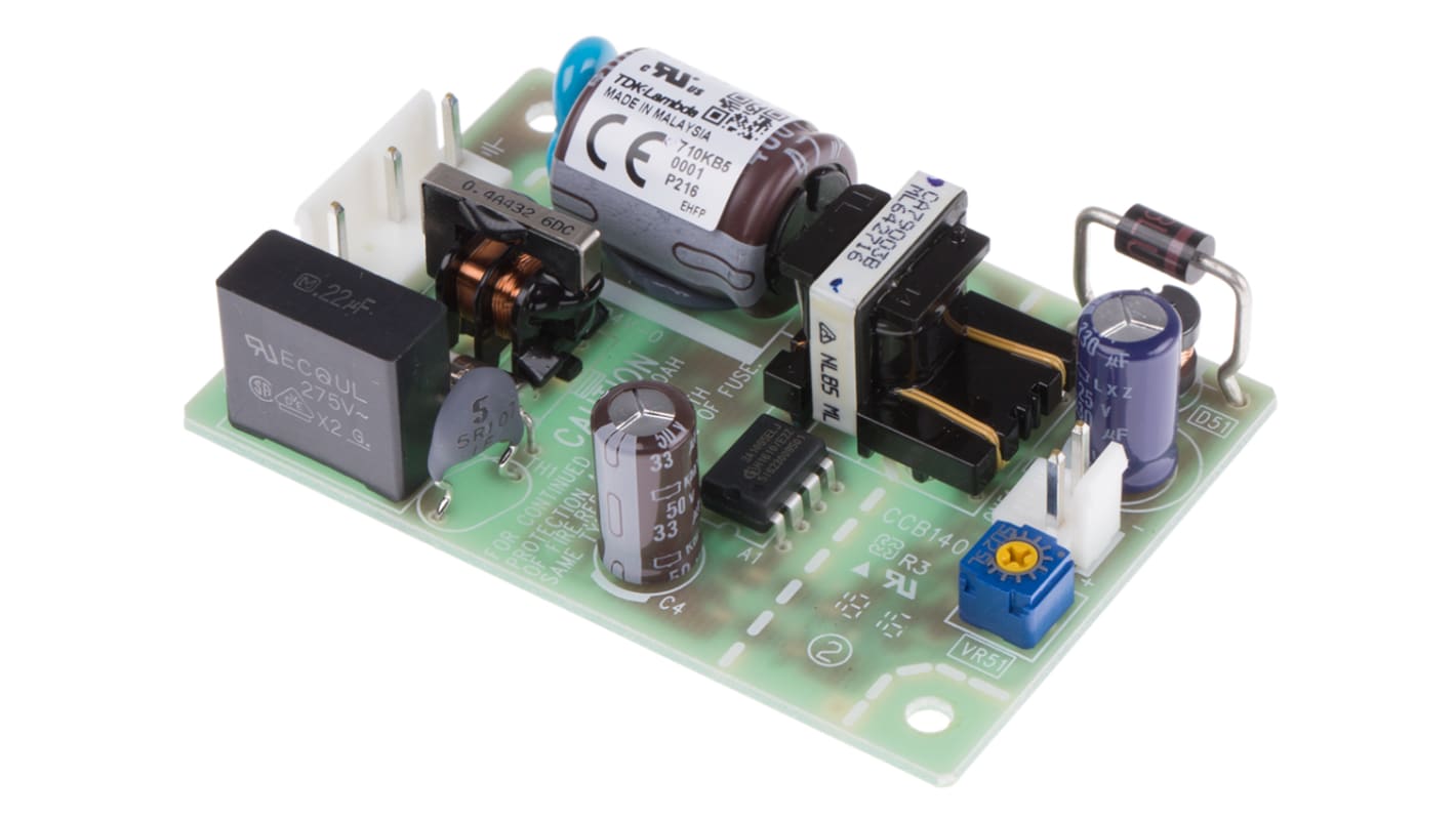 Fuente de alimentación conmutada TDK-Lambda, 12V dc, 900mA, 10.8W, 1 salida, Montaje en panel