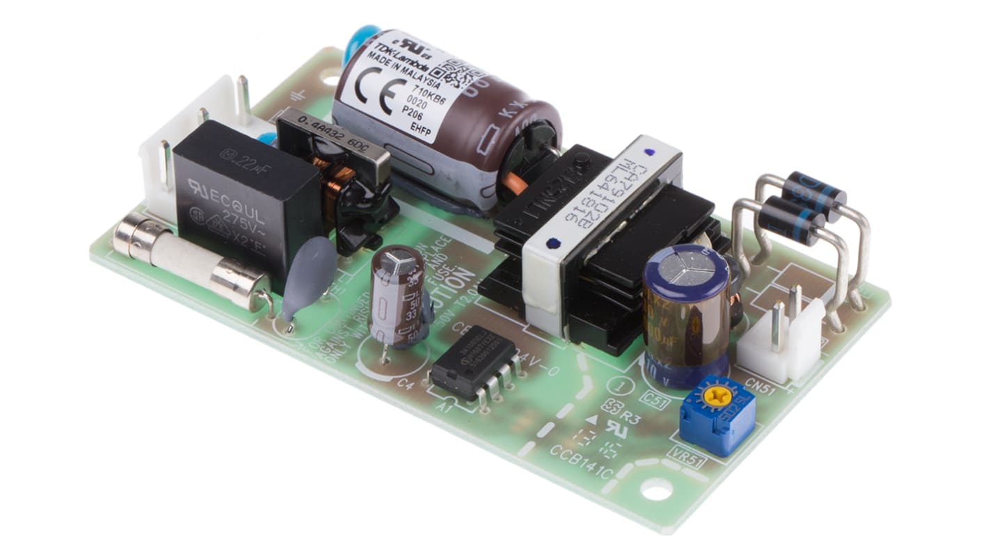 TDK-Lambda Switching Power Supply, ZWS15B-5, 5V dc, 3A, 15W, 1 Output, 120 → 370 V dc, 85 → 265 V ac