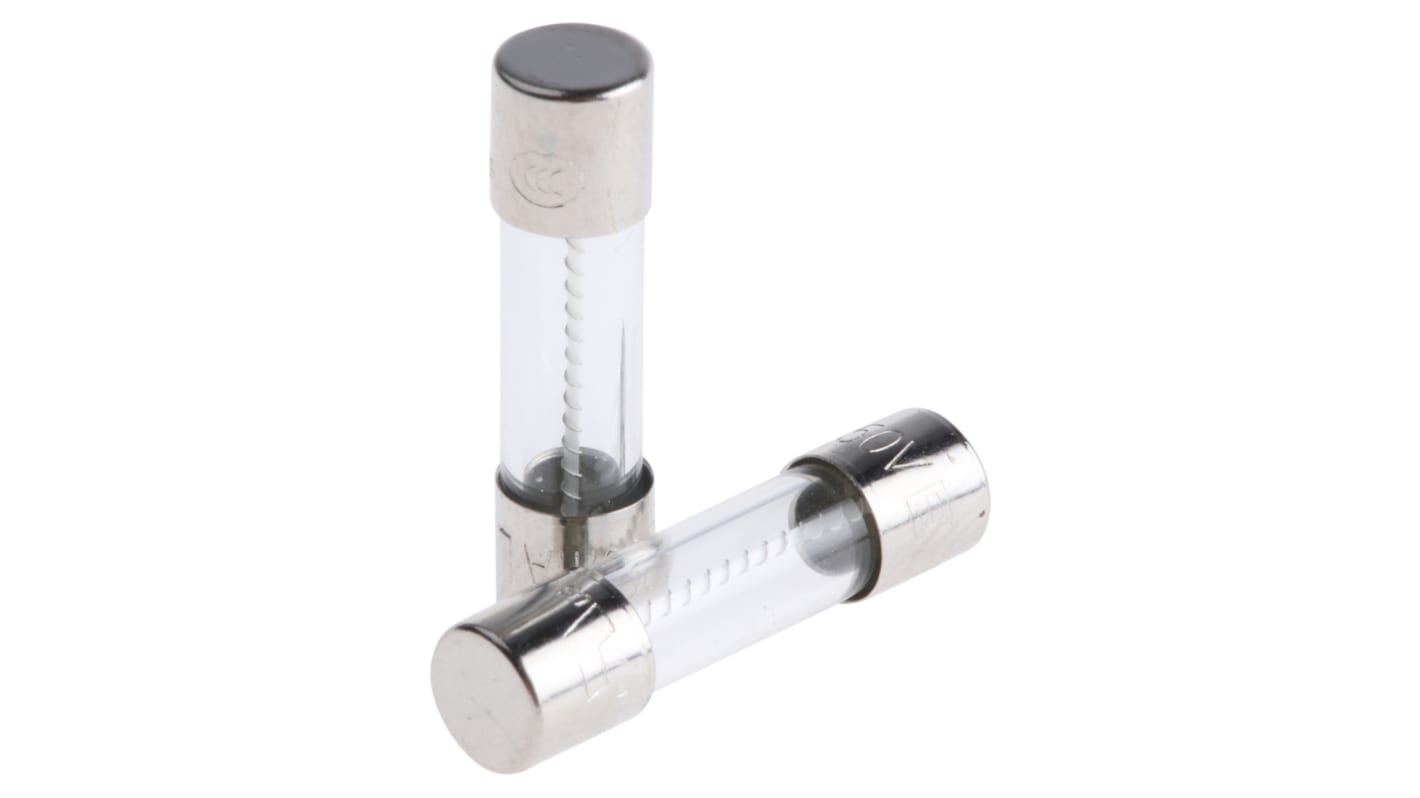 0034.3116 Schurter 800mA T Glass Cartridge Fuse, 5 x 20mm RS