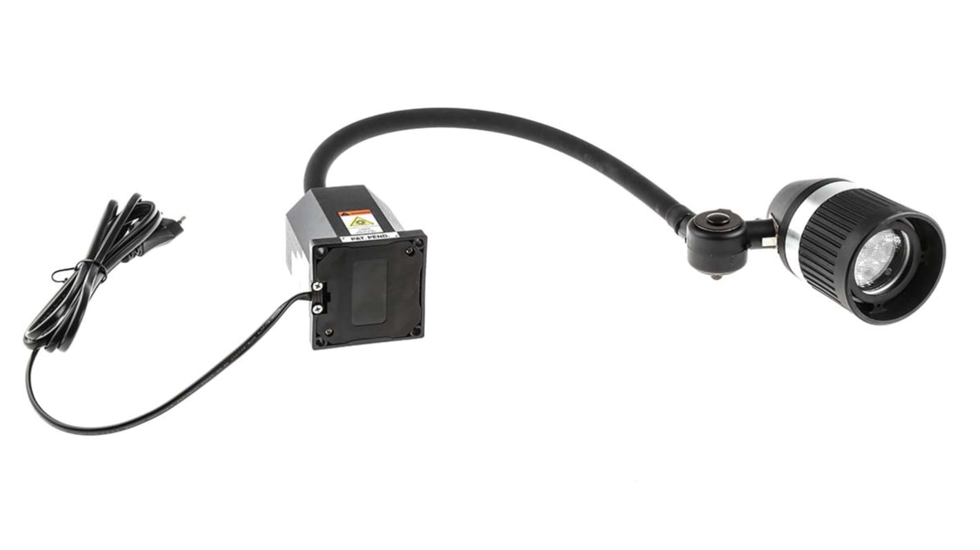 Lámpara para maquinaria LED RS PRO, Cuello Flexible, 100→ 277 Vac, 3 W, cable de 1.8m, IP20