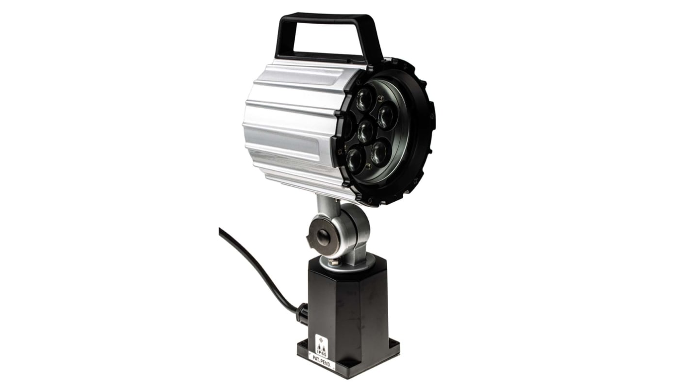 Lámpara para maquinaria LED RS PRO, Brazo Ajustable, 100 → 260 V ac, 12 W, cable de 1.8m, IP65