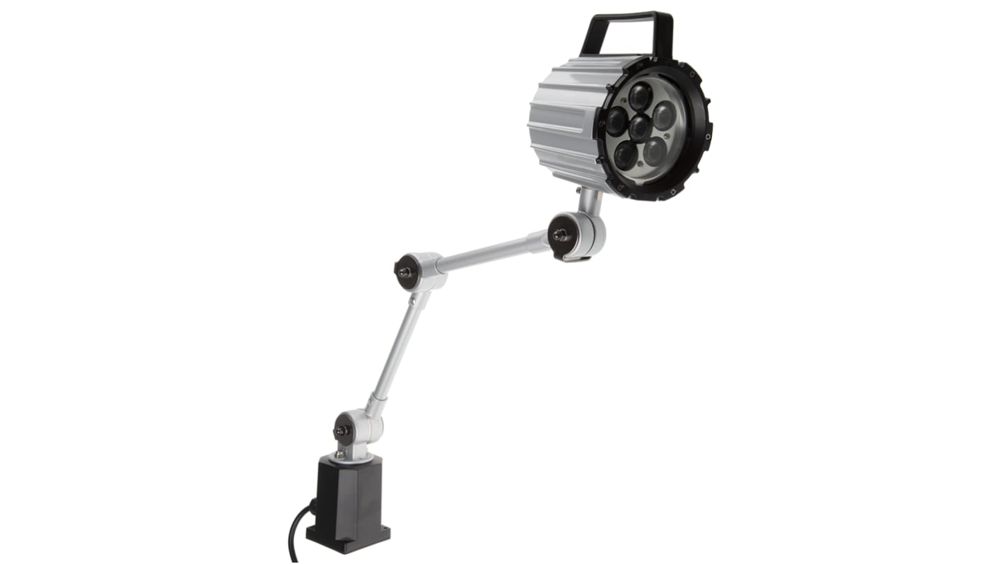 RS PRO LED Machine Light, 100 → 260 V ac, 12 W, Adjustable Arm, 215mm Reach, 430mm Arm Length