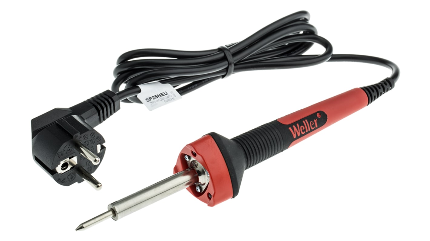 Weller 230V Electric Soldering Iron, 25W, Euro Plug