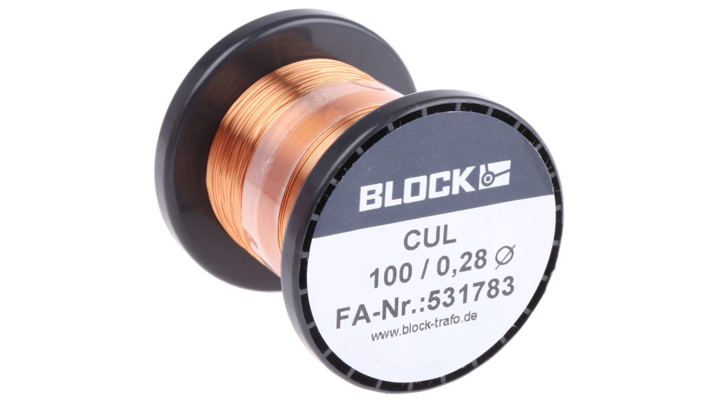 CUL 100/0,28 | Filo di rame Block Unipolare, sez. 0,06 mm², 29 AWG ...