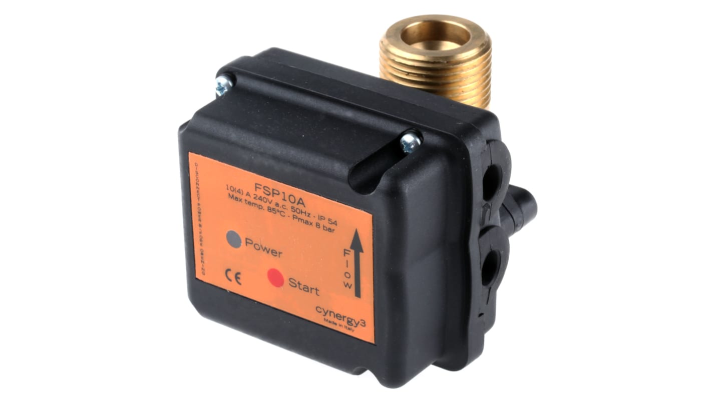 Sensata / Cynergy3 FSP10 Series In-line Flow Switch for Liquid, 3 L/min Min, 80 L/min Max