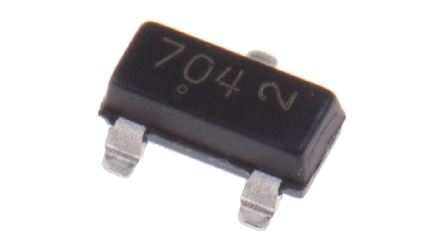 MOSFET, 1 elem/chip, 380 mA, 60 V, 3-tüskés, SOT-23 Egyszeres Si
