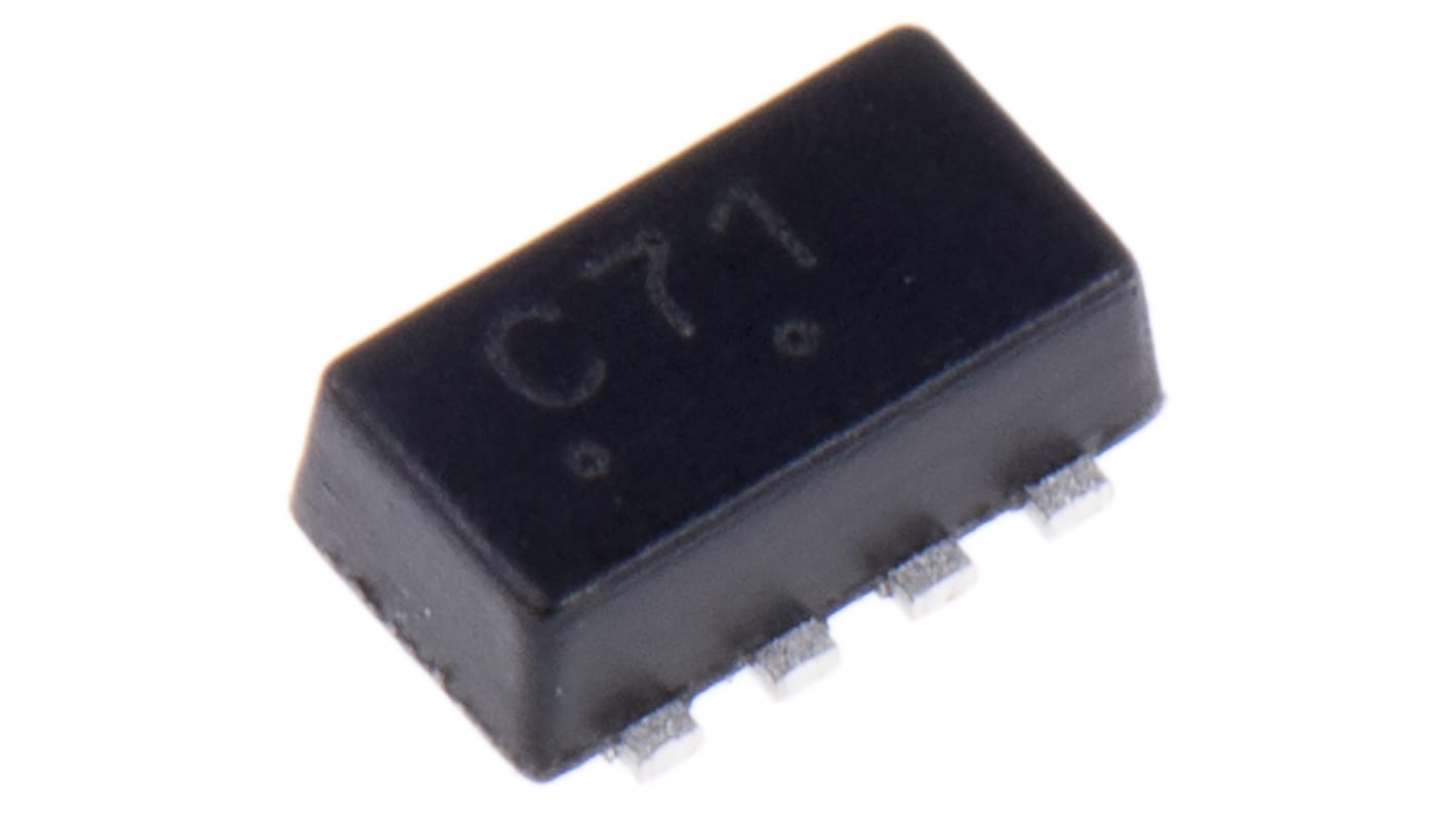 Dual P-Channel MOSFET, 4.1 A, 20 V, 8-Pin ChipFET onsemi NTHD4102PT1G