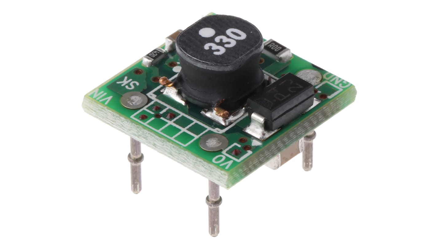 Sanken Electric BR301, DC-DC Power Supply Module 1A 30 V Input, 3.3 V Output, 350 kHz 2-Pin, Board Lead Type