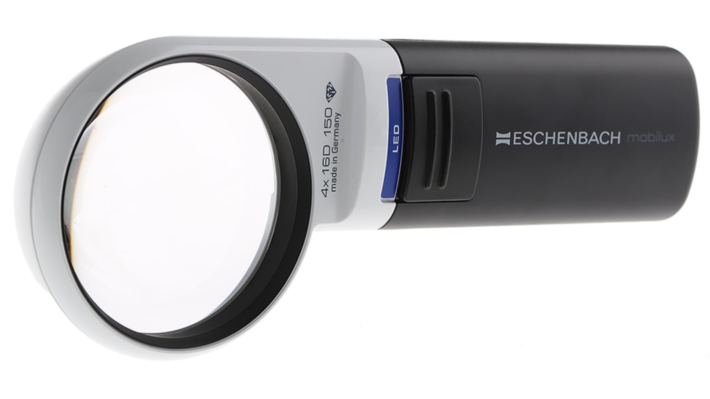 Eschenbach Illuminated Magnifier, 4X x Magnification, 60mm Diameter