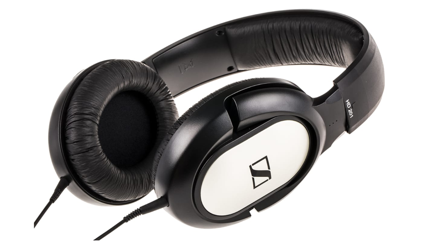 Sennheiser HD 201 3.5 mm Plug Over Ear (Circumaural) Closed Back Headphone, Cable Length 3m