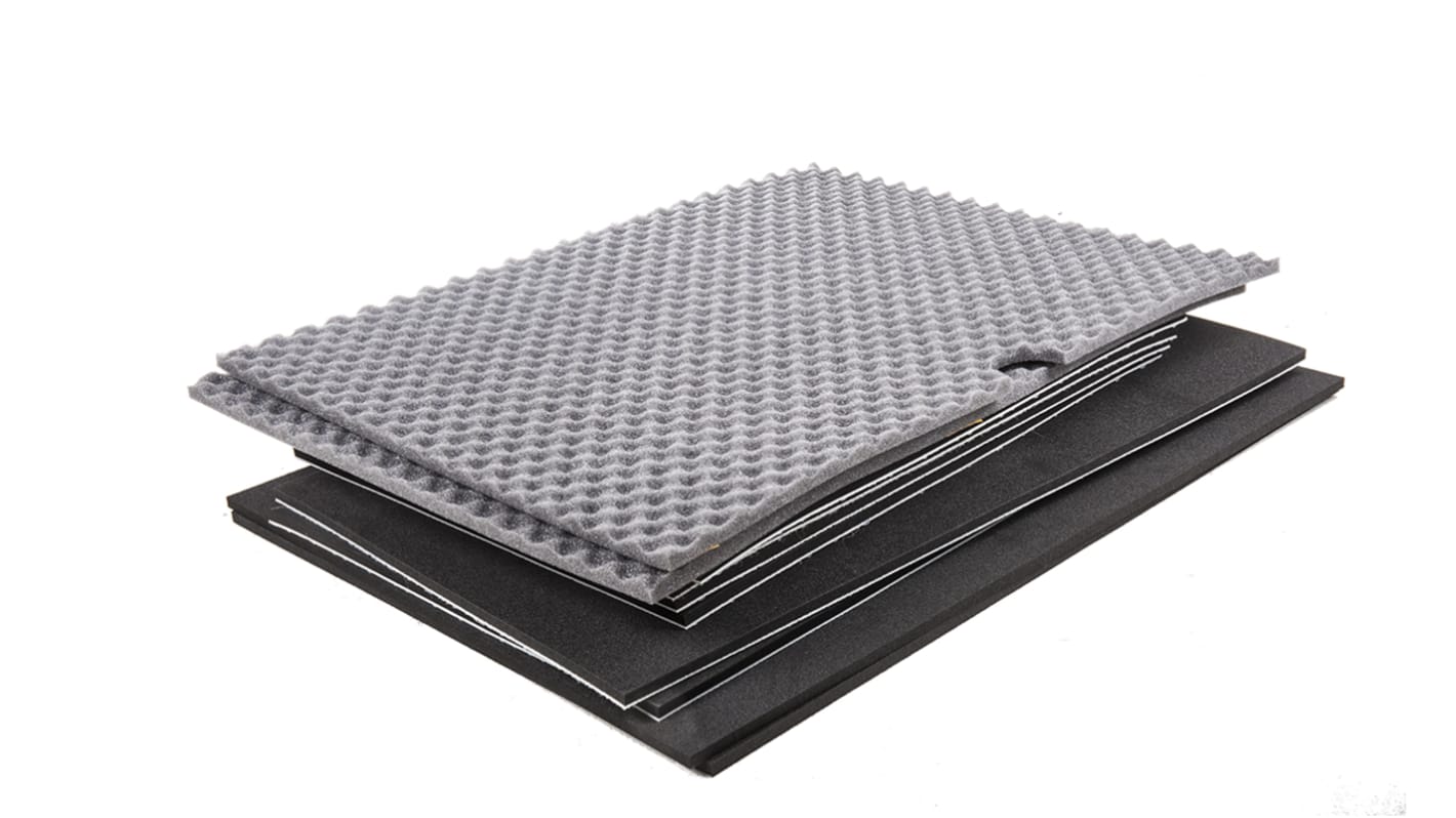 Zarges K470 High Density Rectangular Foam Insert, For Use With K470 Case Model 40580