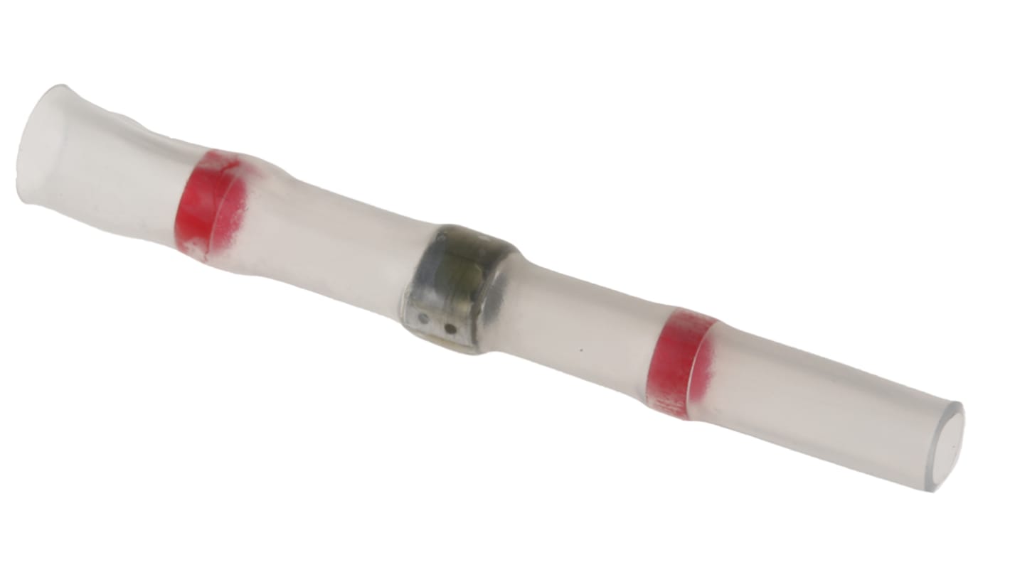 TE Connectivity Red Polyolefin Solder Sleeve 42mm Length Maximum of 2.7mm Cable Diameter