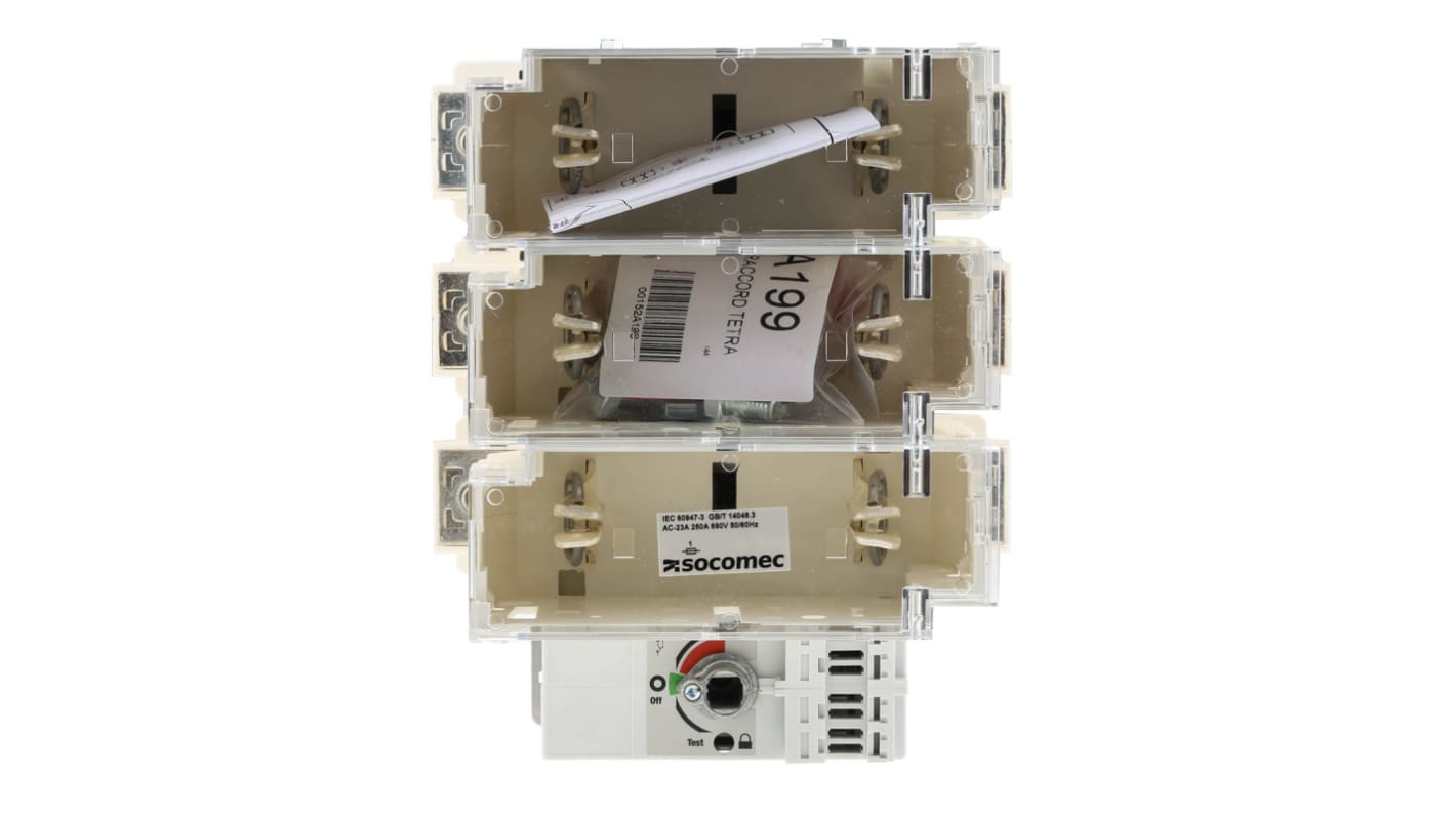 Socomec Sicherungstrennschalter 3-polig, 250A, FUSERBLOC, 1 Sicherungsgröße