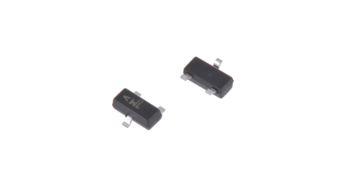 onsemi MMBTA13LT1G Darlington tranzisztor, NPN, 300 mA, 30 V, HFE:5000, 3-tüskés, SOT-23 Egyszeres