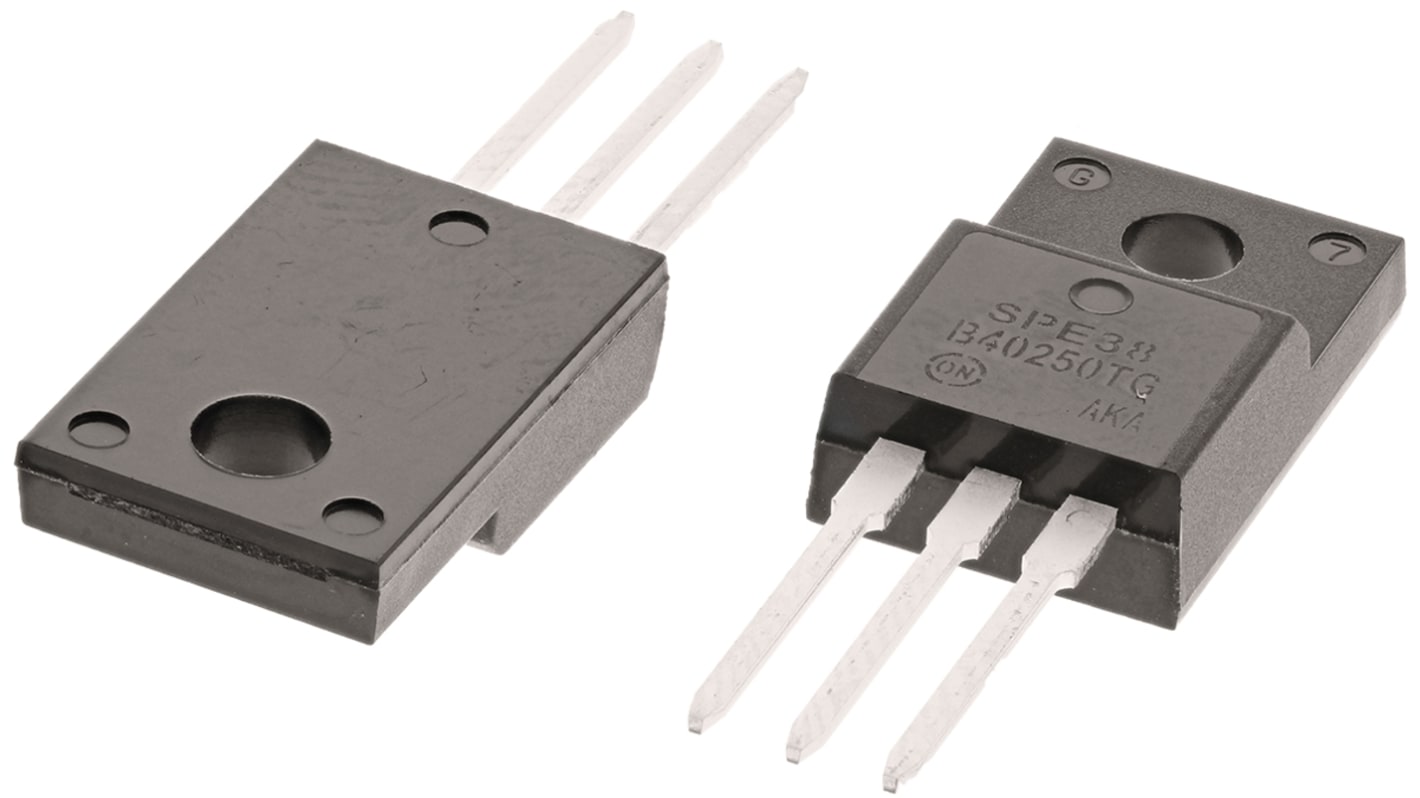 onsemi 250V 40A, Schottky Diode, 3-Pin TO-220 MBRF40250TG