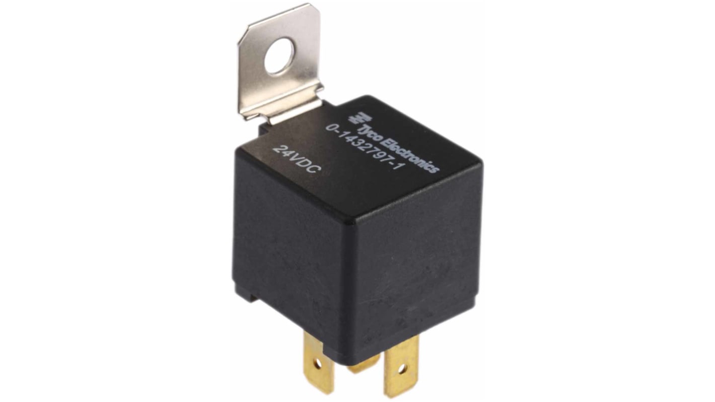 TE Connectivity Panel Mount Automotive Relay, 24V dc Coil Voltage, 30A Switching Current, SPDT