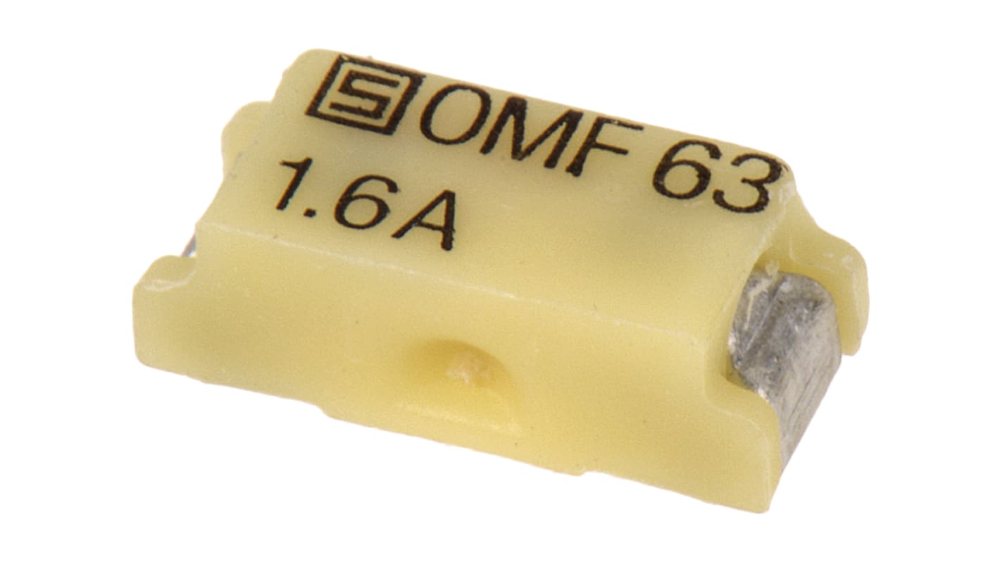 Schurter SMD Non Resettable Fuse 1.6A, 63V ac/dc