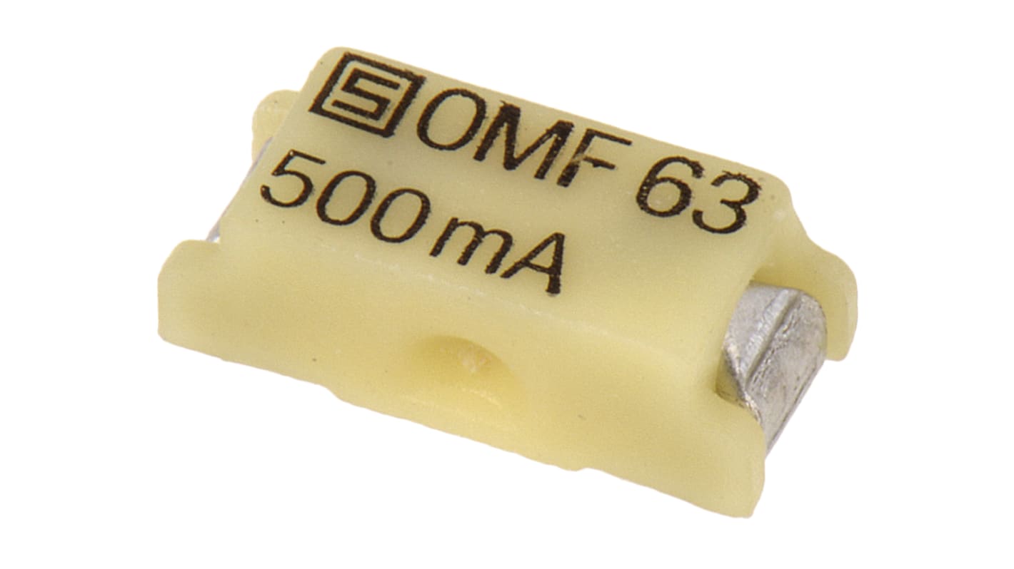 SchurterSMD Non Resettable Fuse 500mA, 63V ac/dc