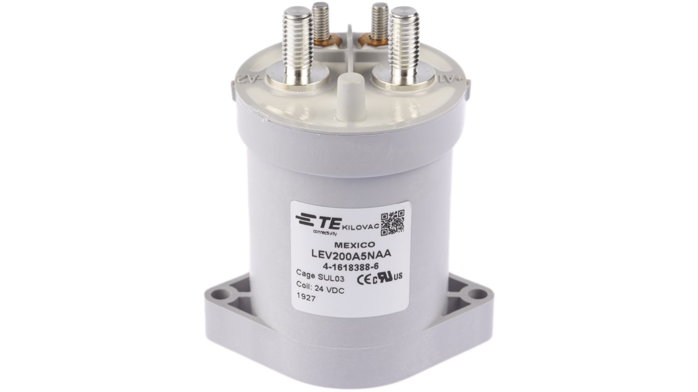 Contactor TE Connectivity KILOVAC LEV200 de 1 polo, 1 NA, 500 A, bobina 24 V dc