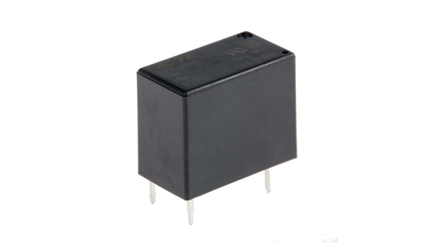 T77V1D10-12 | TE Connectivity PCB Mount Power Relay, 12V dc Coil, 10A ...