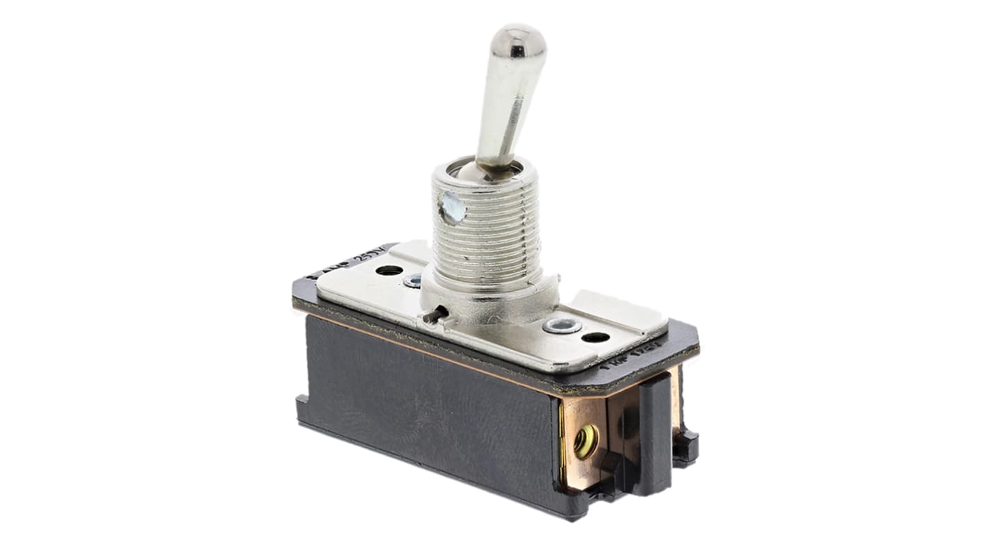 TE Connectivity Toggle Switch, Panel Mount, On-Off-On, DPST, Screw Terminal