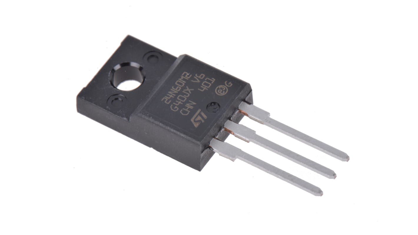 N-Channel MOSFET, 18 A, 650 V, 3-Pin TO-220FP STMicroelectronics STF24N60M2