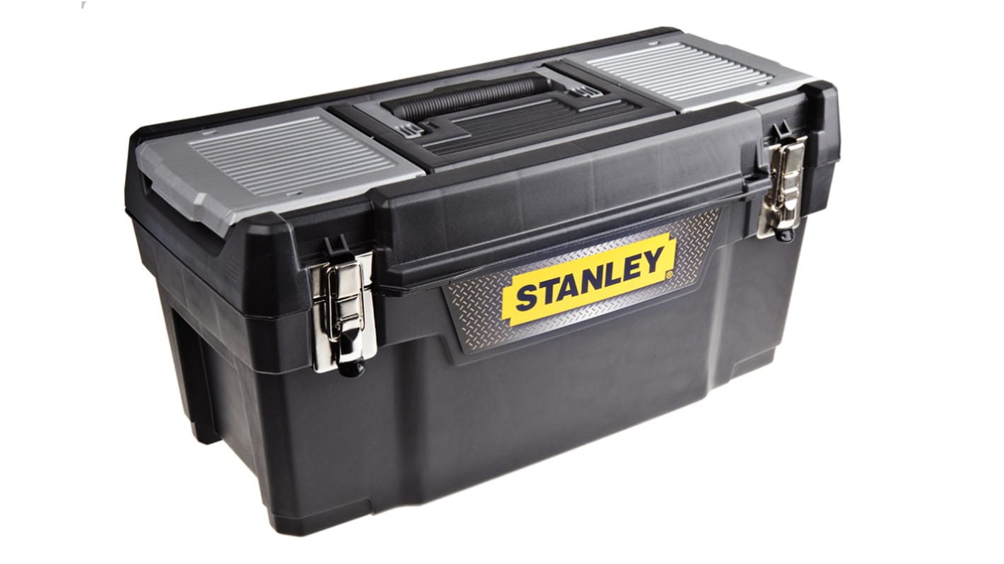 Caja de herramientas Stanley, Negro, Plástico, 508 x 249 x 508mm