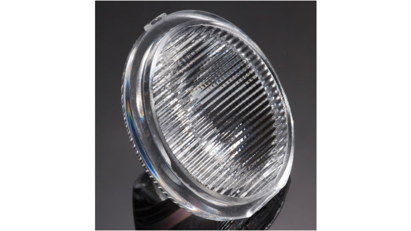 Lentille pour LED, Ledil 15,5 + 39 → 40 + 20°, diamètre 35mm, à utiliser avec Cree MC-E, Cree XM-L, Lumileds