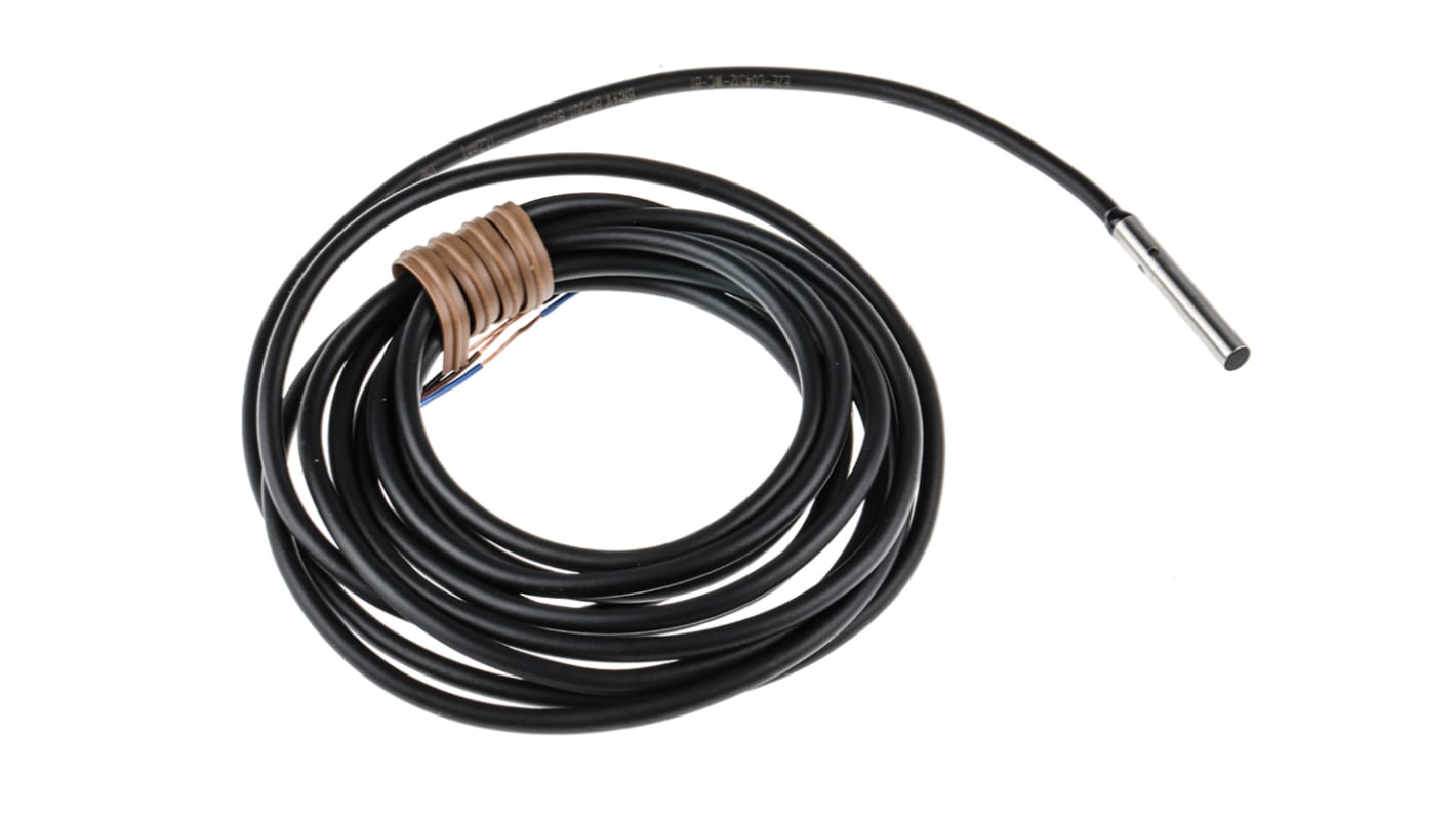 Omron Inductive Barrel-Style Proximity Sensor, 1.2 mm Detection, PNP Output, 10 → 30 V dc, IP67