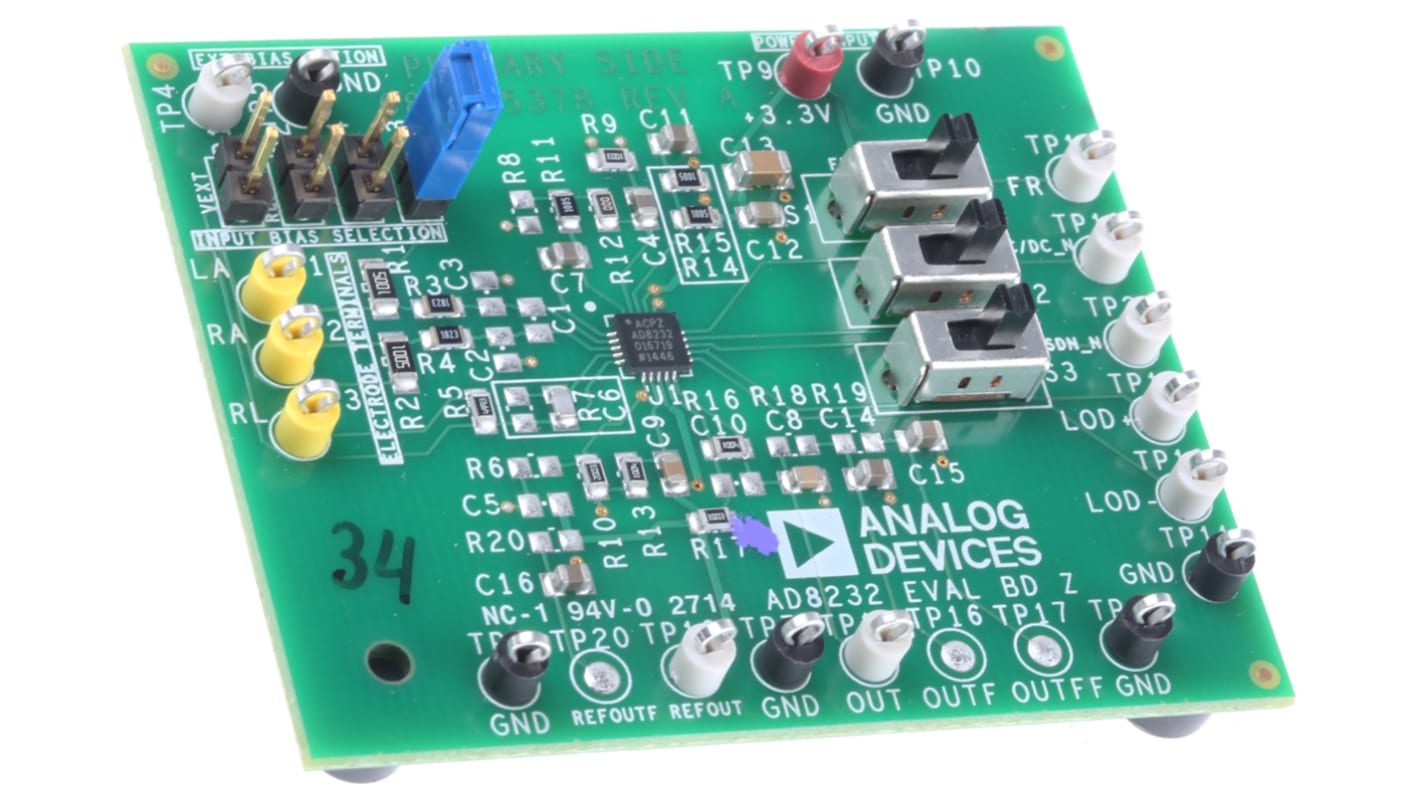 Analog Devices 信号変換開発キット AD8232-EVALZ