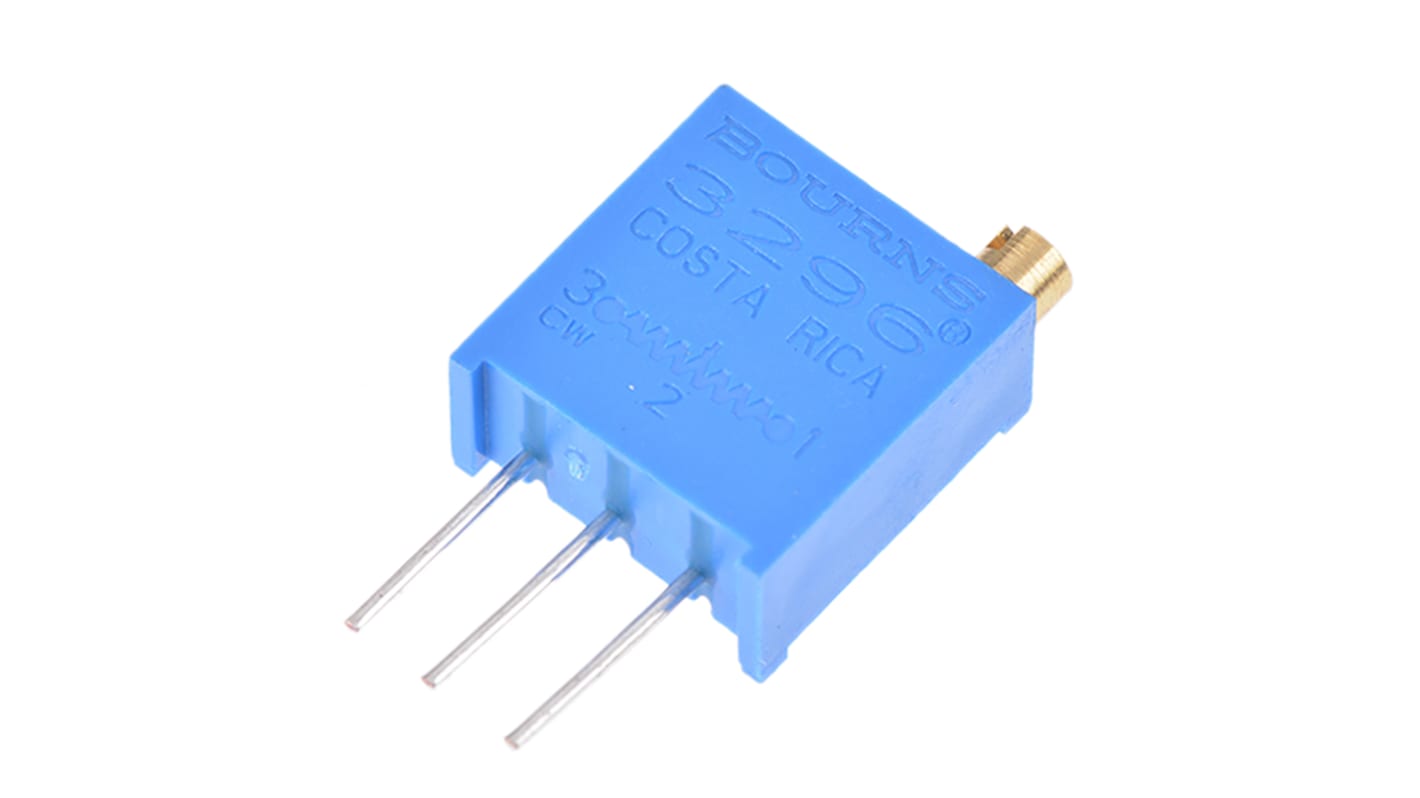 3296W-1-250LF | 25Ω, Through Hole Trimmer Potentiometer 0.5W Top Adjust ...