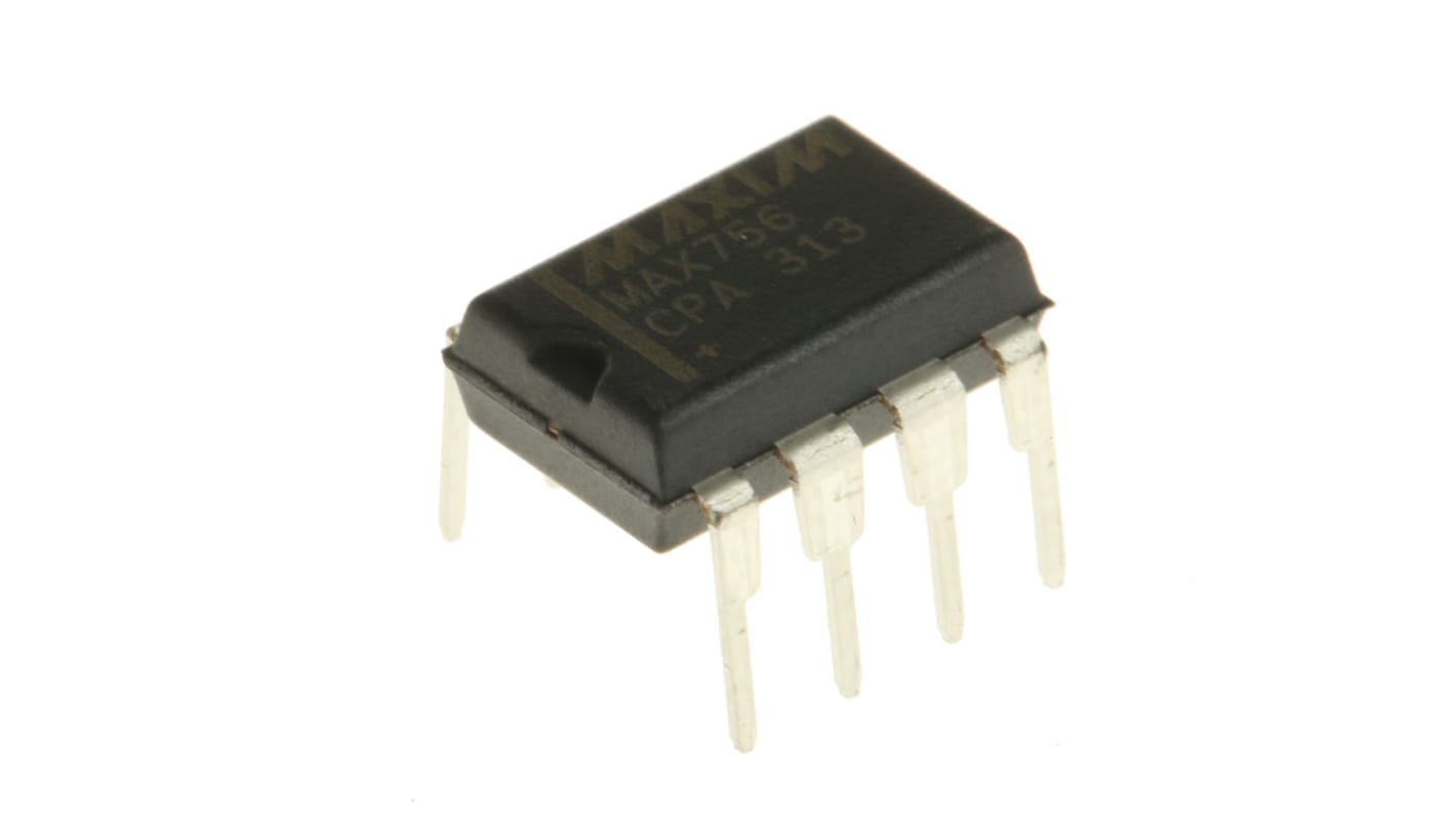 Maxim Integrated MAX756CPA+, 1-Channel, Step Up DC-DC Converter, Adjustable 8-Pin, PDIP
