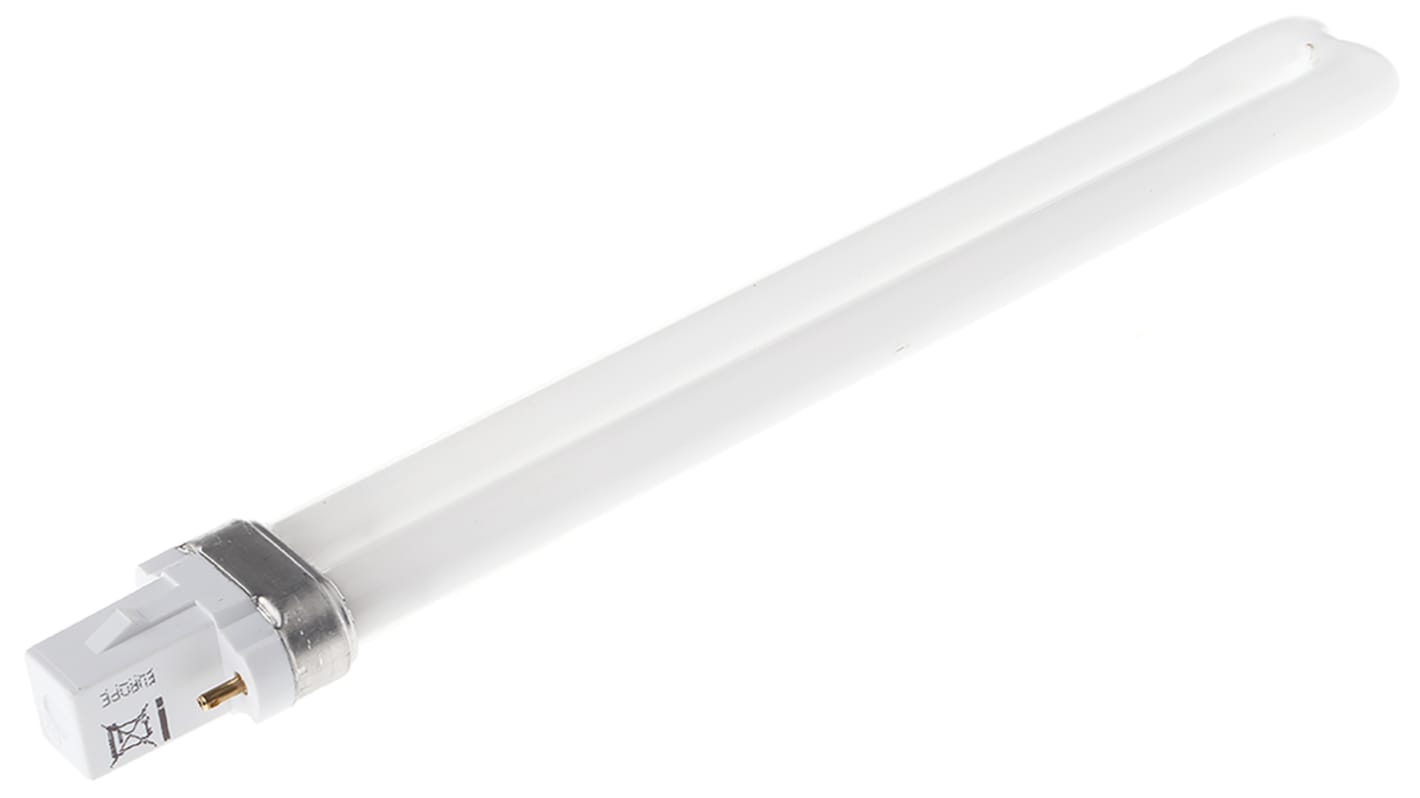 GE Kompaktleuchtstofflampe, G23, 11 W, 900 lm, 4000K, Kaltweiß, Ø 32mm, L.=237 mm, 2-Pin, RA=82