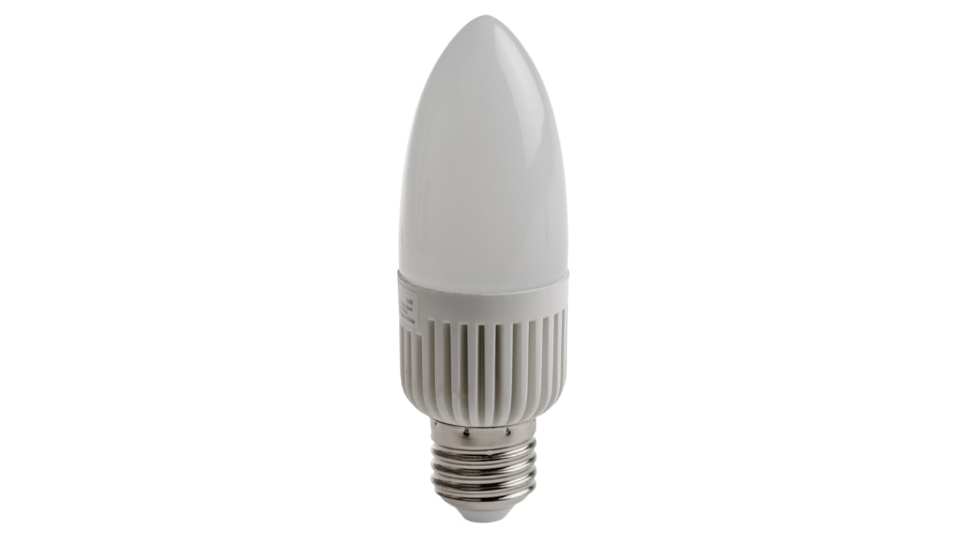 RS PRO E27 LED GLS Bulb 5.5 W(35W), 4000K, Cool White, Candle shape