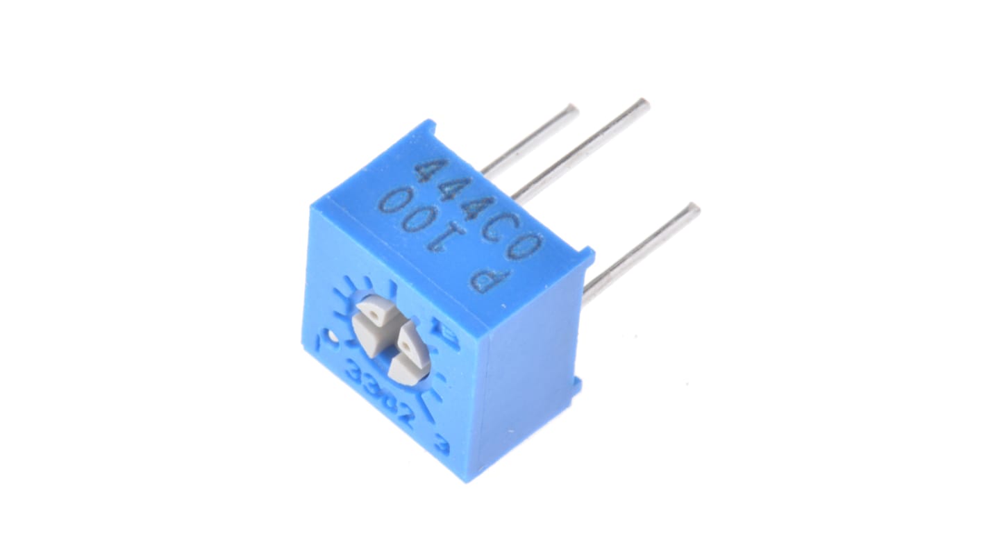 Bourns 3362 1-Gang THT Trimmer-Potentiometer, Einstellung von oben, 10Ω, ±10%, 0.5W, Pin, L. 6.6mm