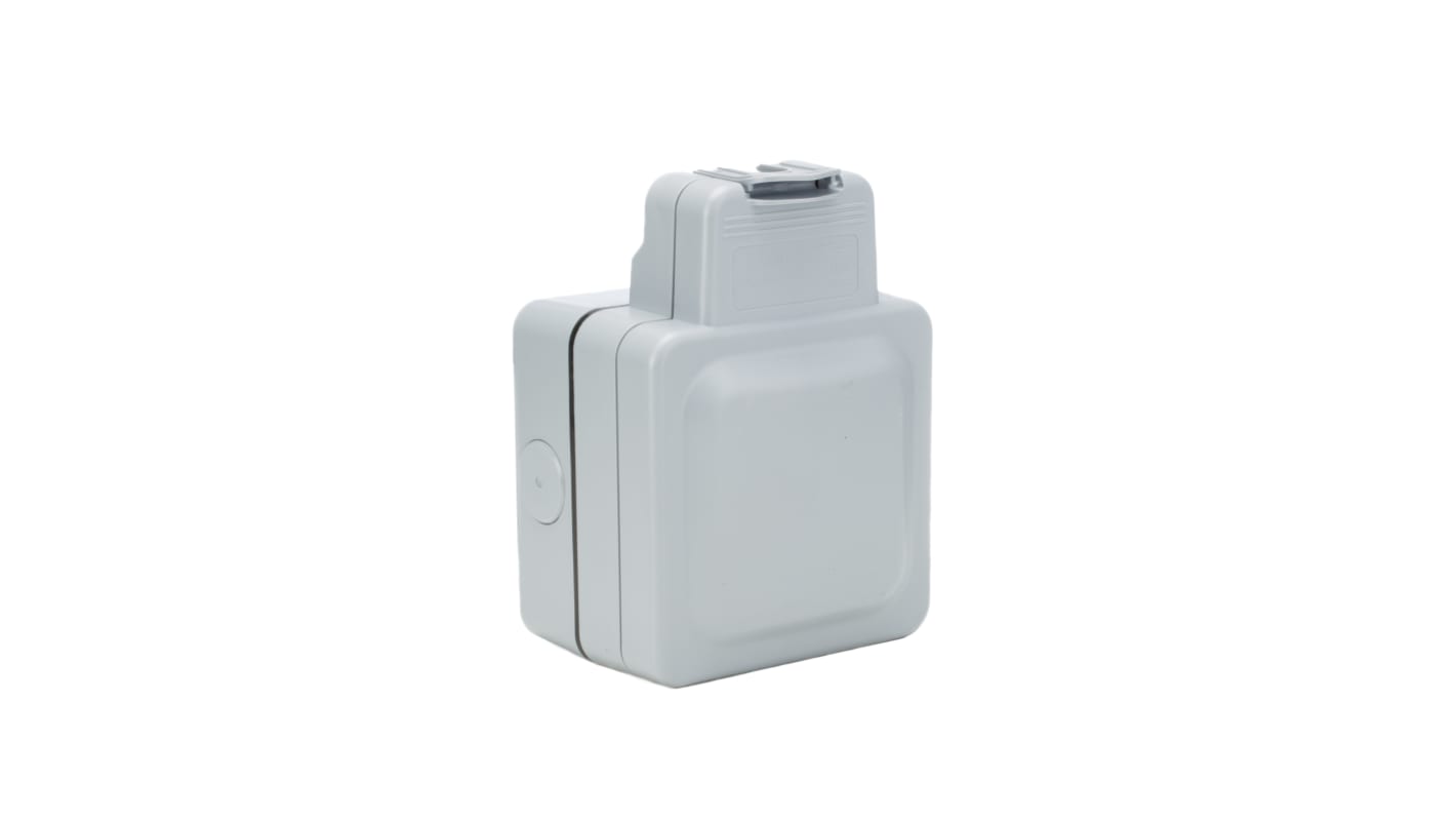 MK Electric Grey Plastic Back Box, 1 Gangs, 157 x 110 x 89mm