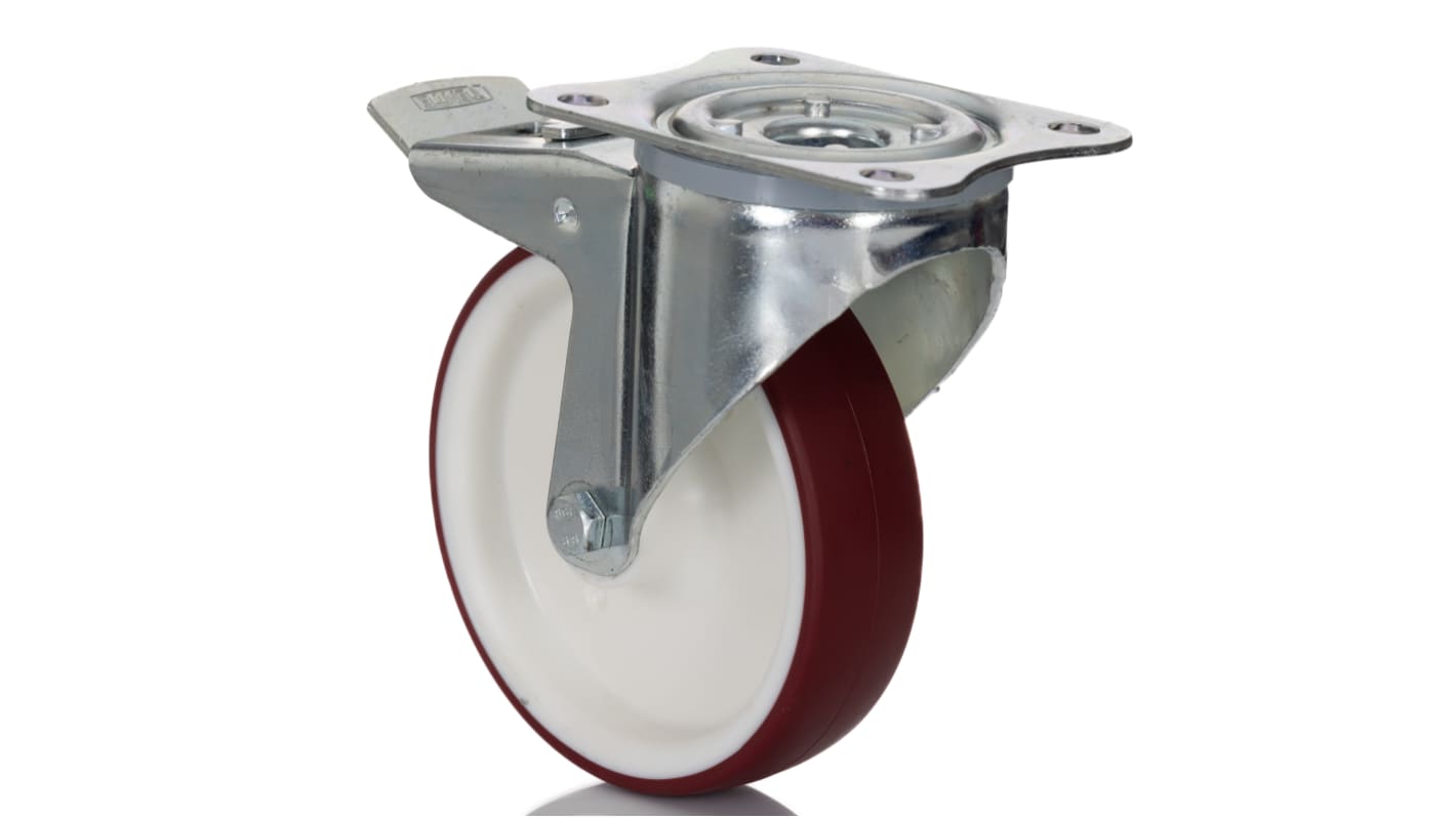 Roulette industrielle Pivotant avec frein Tente, Ø 125mm, 300kg