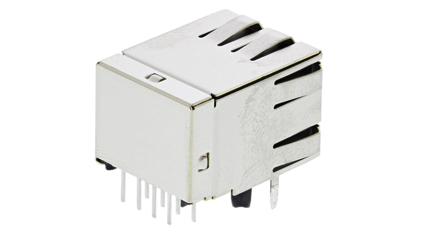 Conector RJ45 Cat5e Hembra TE Connectivity serie 5406296, de 8P8C vías, apantallado