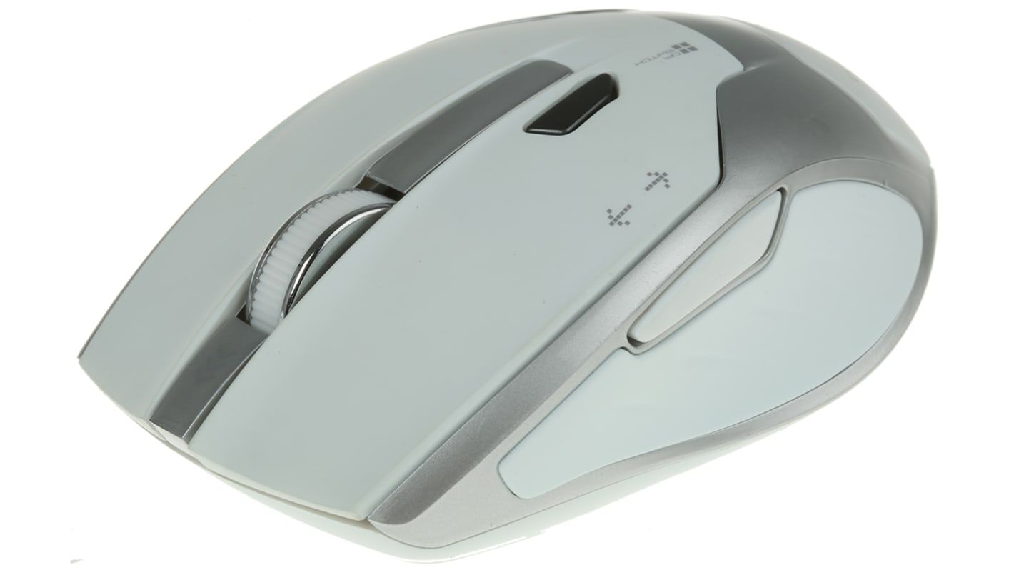 Mouse Ottico Compatto Argento, bianco USB Wireless HAMA, pulsanti 6