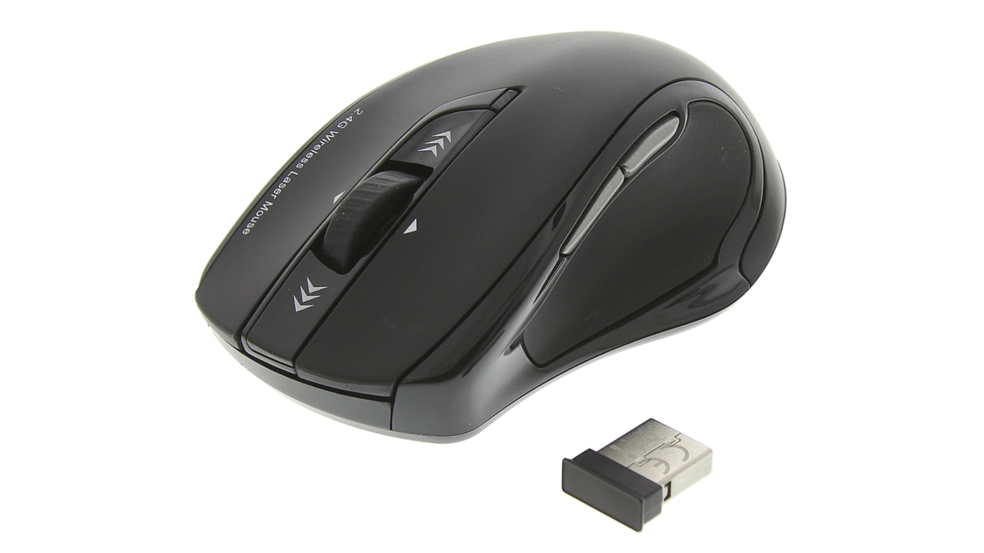 HAMA Mirano 6 Button Wireless Compact Laser Mouse Black