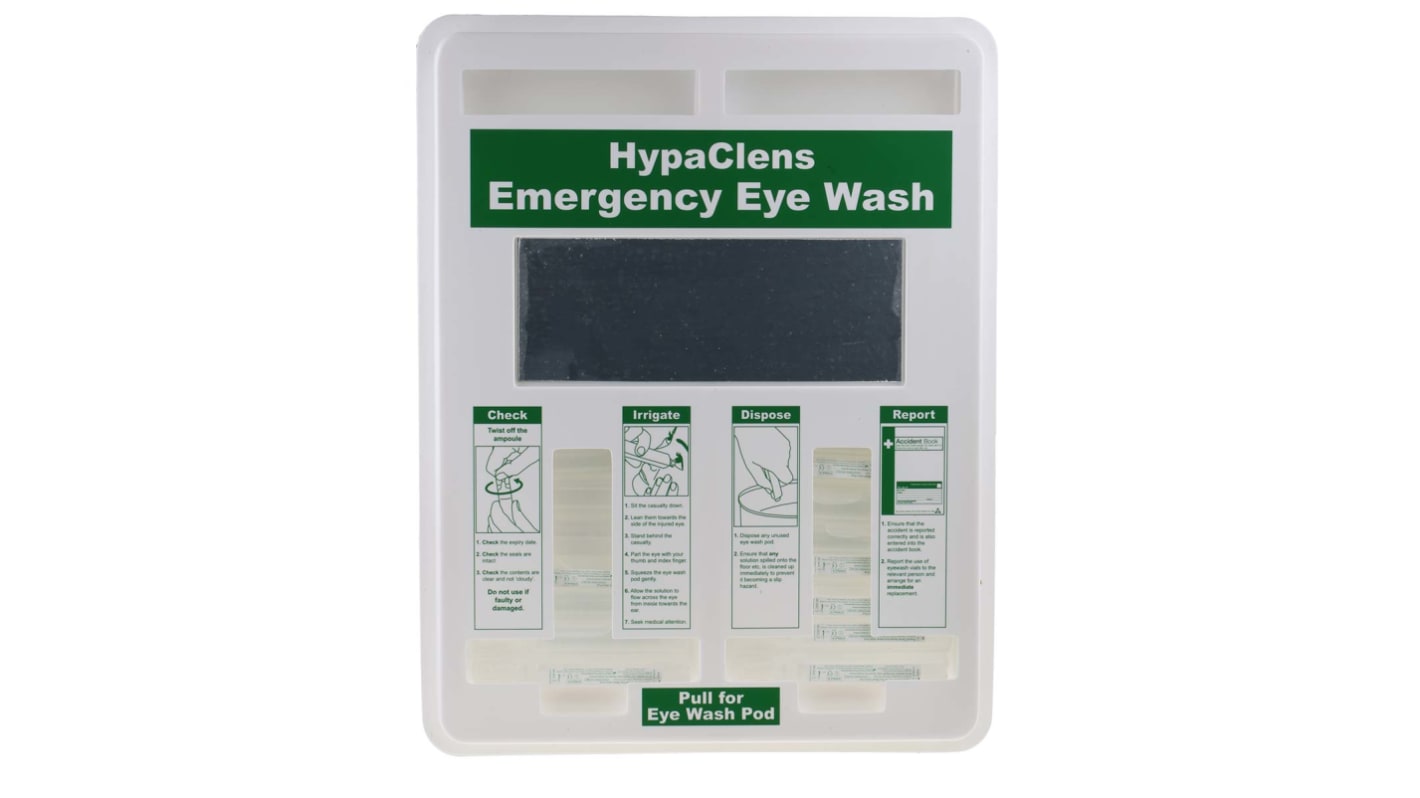 RS PRO Wall Mounted Eyewash Dispenser, 25 x 20 ml | RS