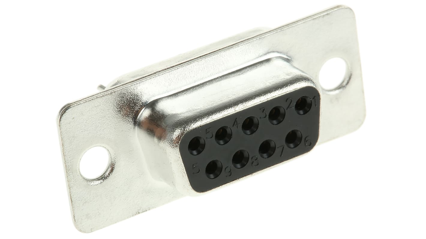 MH Connectors MHDD 9 Way Through Hole D-sub Connector Socket, 2.77mm Pitch