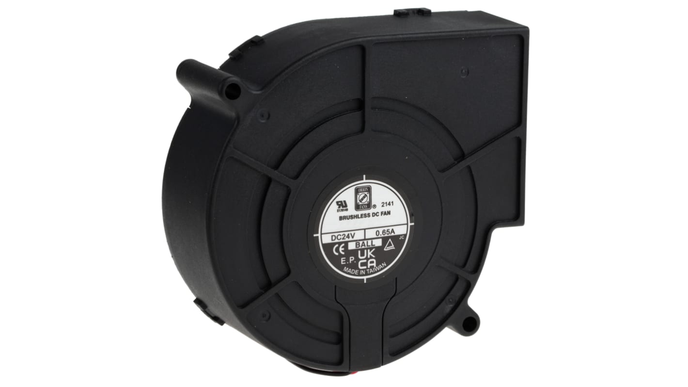 RS PRO Centrifugal Fan, 24 V dc, 33cfm, DC Operation