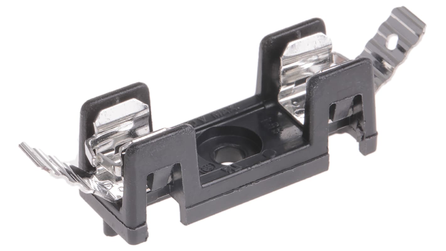 Littelfuse 20A Base Mount Fuse Holder for 6.3 x 32mm Fuse, 1P, 300V ac