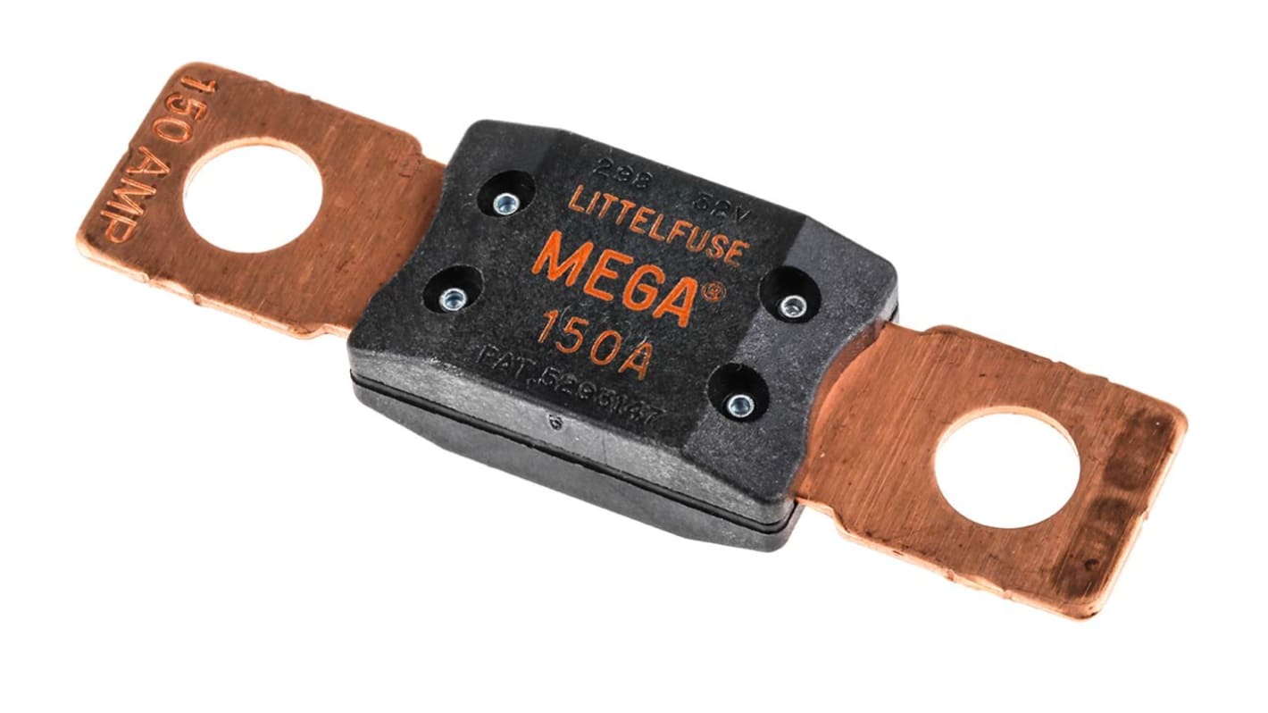 Littelfuse Autosikring, 150A, Orange, fastboltning 32V dc